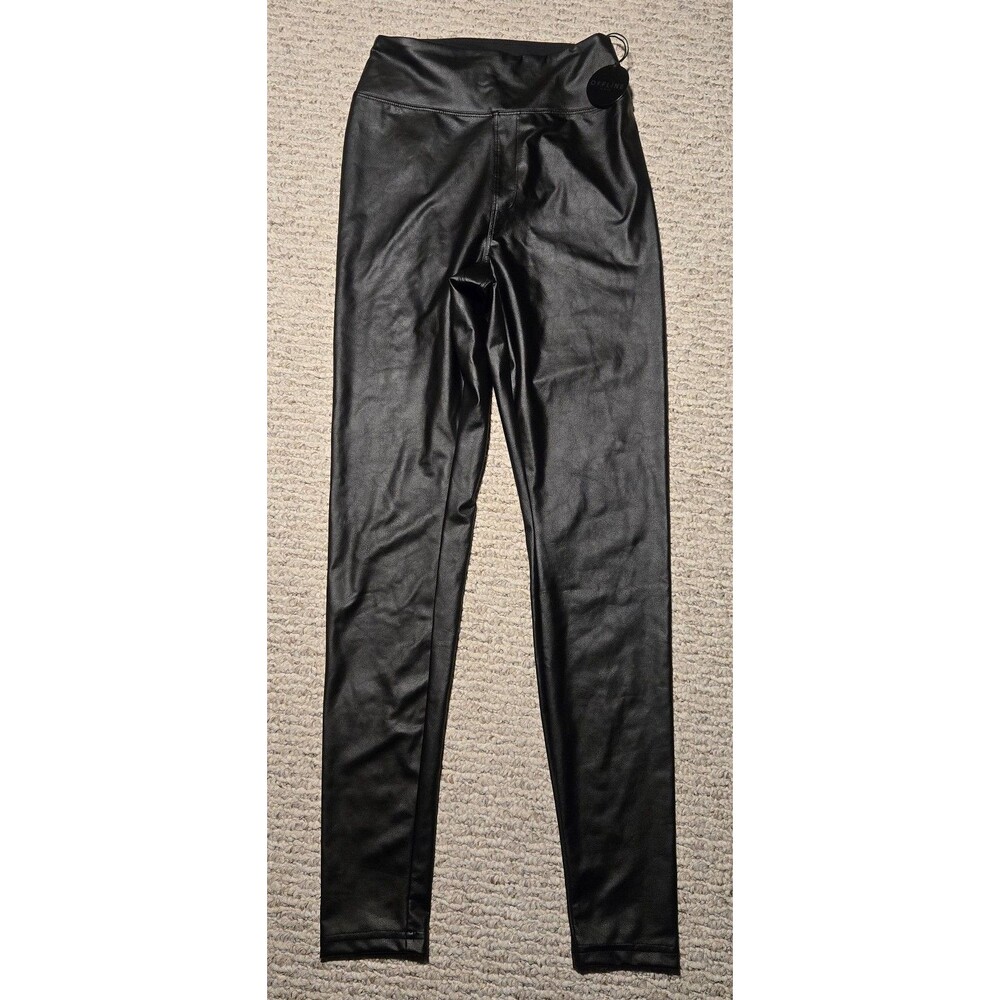 Nwt Aerie Women’s Black Offline Real Luxe Faux Leather Leggings Size Medium